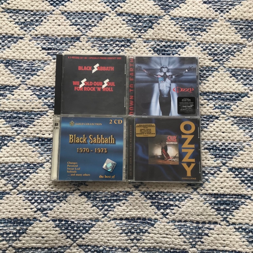Vintage CDs Black Sabbath Ozzy Osbourne Rock N Roll Metal Classic